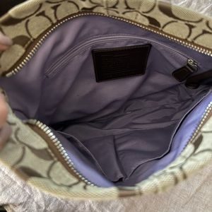 BNWT Y2K Coach Crossbody - Chocolate Brown signature C fabric w/leather bottom